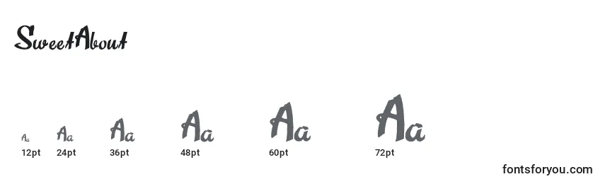 SweetAbout Font Sizes