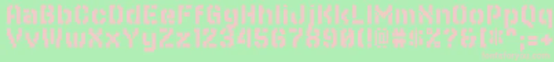 Editia Font – Pink Fonts on Green Background