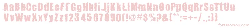 BrocaineDecade Font – Pink Fonts on White Background