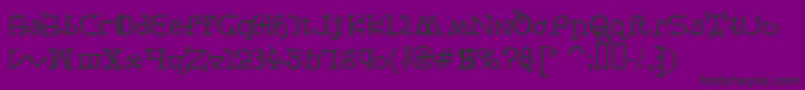 BeastVsButtercrumb Font – Black Fonts on Purple Background