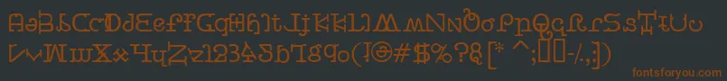 BeastVsButtercrumb Font – Brown Fonts on Black Background