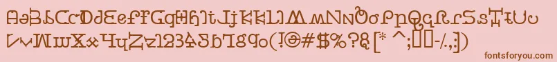 BeastVsButtercrumb Font – Brown Fonts on Pink Background