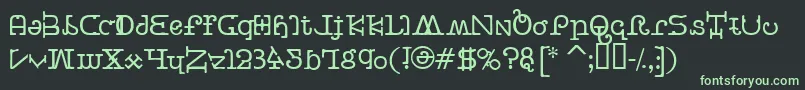BeastVsButtercrumb Font – Green Fonts on Black Background