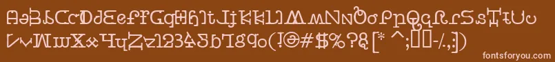 BeastVsButtercrumb Font – Pink Fonts on Brown Background