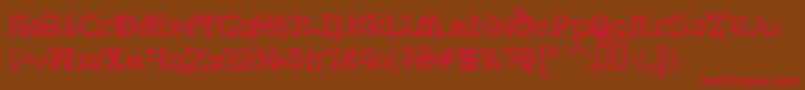 BeastVsButtercrumb Font – Red Fonts on Brown Background