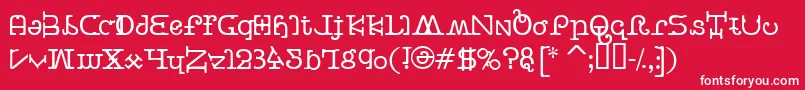 BeastVsButtercrumb Font – White Fonts on Red Background
