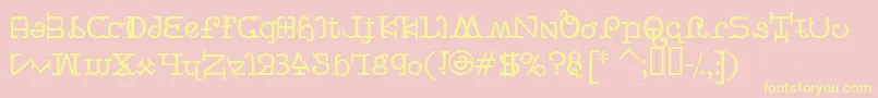 BeastVsButtercrumb Font – Yellow Fonts on Pink Background