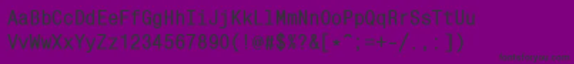Mncb Font – Black Fonts on Purple Background