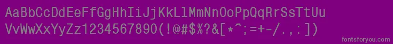 Mncb Font – Gray Fonts on Purple Background