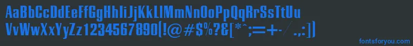 Energetic Font – Blue Fonts on Black Background