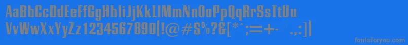 Energetic Font – Gray Fonts on Blue Background