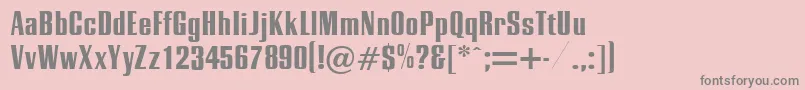 Energetic Font – Gray Fonts on Pink Background