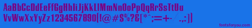 Energetic Font – Purple Fonts on Blue Background