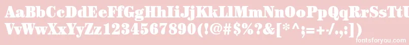 ItcCenturyLtUltraCondensed Font – White Fonts on Pink Background