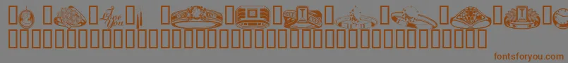 Wmjewelry Font – Brown Fonts on Gray Background