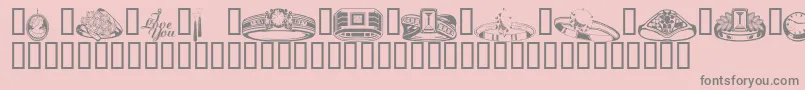 Wmjewelry Font – Gray Fonts on Pink Background