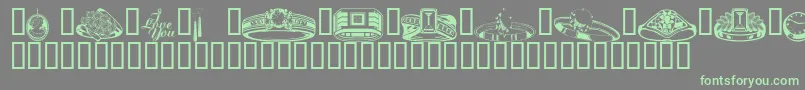 Wmjewelry Font – Green Fonts on Gray Background