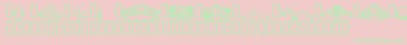 Wmjewelry Font – Green Fonts on Pink Background