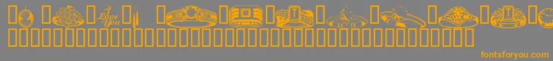 Wmjewelry Font – Orange Fonts on Gray Background