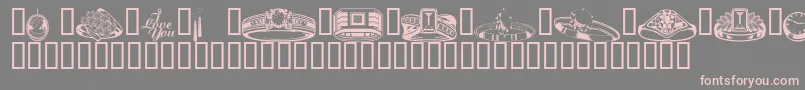 Wmjewelry Font – Pink Fonts on Gray Background