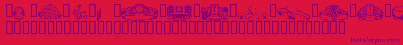 Wmjewelry Font – Purple Fonts on Red Background