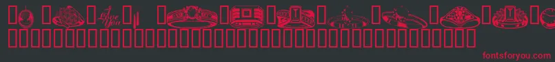 Wmjewelry Font – Red Fonts on Black Background