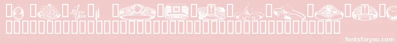 Wmjewelry-Schriftart – Weiße Schriften auf rosa Hintergrund