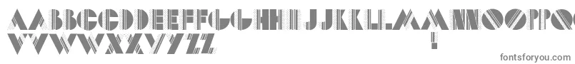 Шрифт Dotscapstwo – серые шрифты на белом фоне