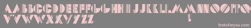 Dotscapstwo Font – Pink Fonts on Gray Background