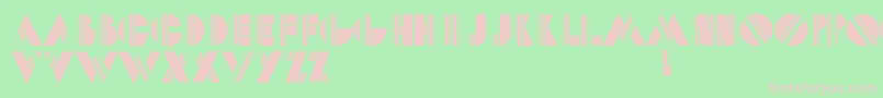 Dotscapstwo-fontti – vaaleanpunaiset fontit vihreällä taustalla