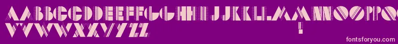 Dotscapstwo Font – Pink Fonts on Purple Background