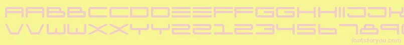 IdesOfJade Font – Pink Fonts on Yellow Background