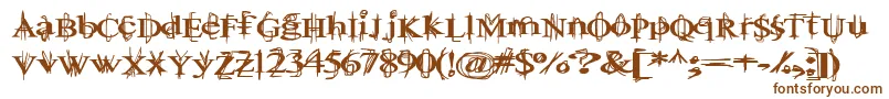 BallTongue Font – Brown Fonts on White Background