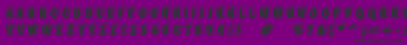 Blacte Font – Black Fonts on Purple Background