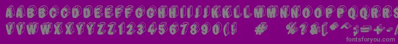 Blacte Font – Gray Fonts on Purple Background