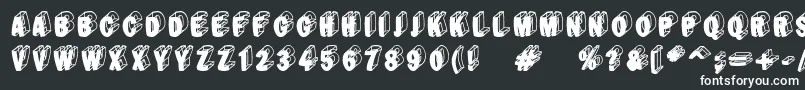 Blacte Font – White Fonts on Black Background