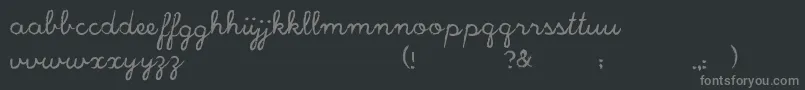 Fonte JackpotScript – fontes cinzas em um fundo preto
