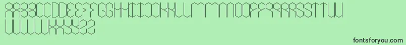LoisCesarano Font – Black Fonts on Green Background