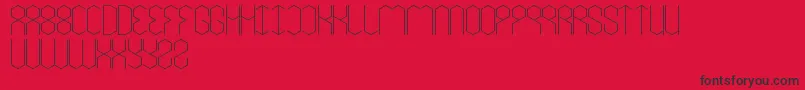 LoisCesarano Font – Black Fonts on Red Background