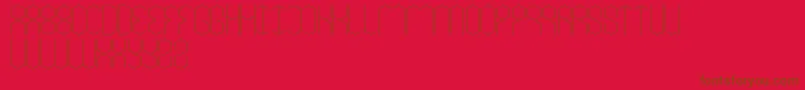 LoisCesarano Font – Brown Fonts on Red Background