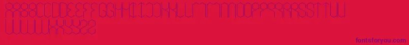 LoisCesarano Font – Purple Fonts on Red Background