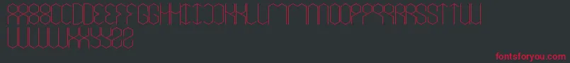LoisCesarano Font – Red Fonts on Black Background