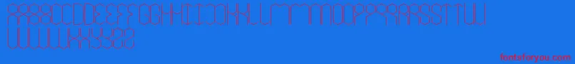LoisCesarano-fontti – punaiset fontit sinisellä taustalla