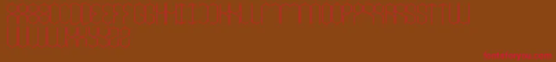 LoisCesarano Font – Red Fonts on Brown Background