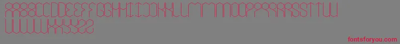 LoisCesarano Font – Red Fonts on Gray Background