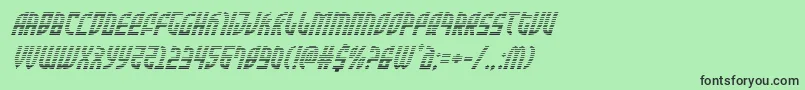 Zoneridergradital Font – Black Fonts on Green Background