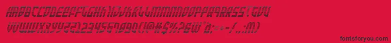 Zoneridergradital Font – Black Fonts on Red Background