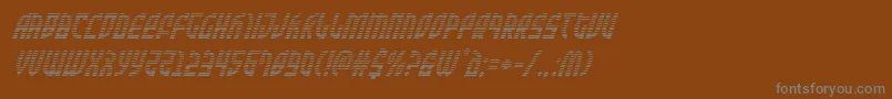 Шрифт Zoneridergradital – серые шрифты на коричневом фоне
