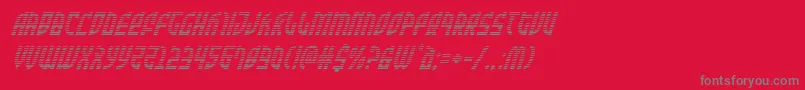 Zoneridergradital Font – Gray Fonts on Red Background