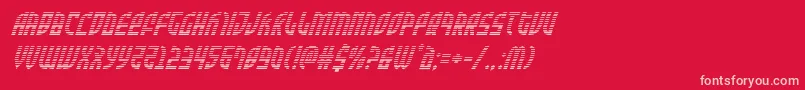 Zoneridergradital Font – Pink Fonts on Red Background